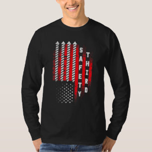 T-shirt Sécurité Troisième 4 juillet Feu d'artifice patrio