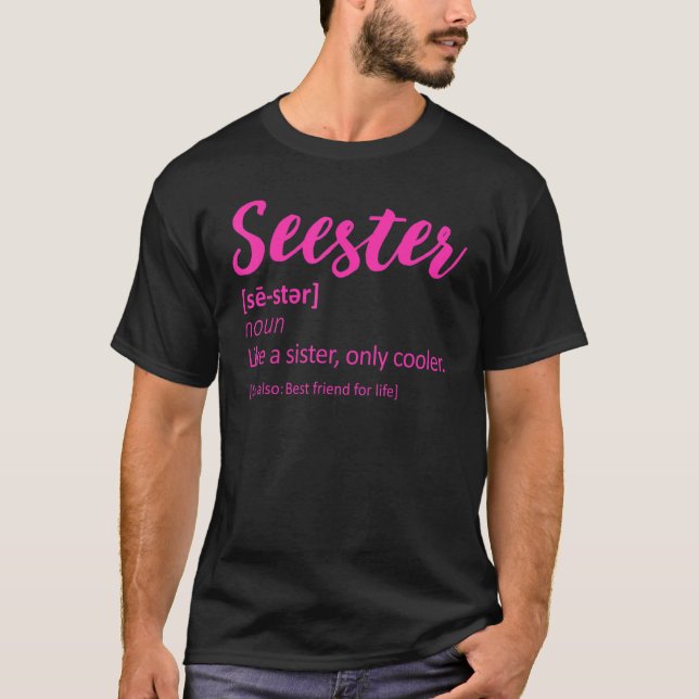 T-shirt Seester Definition Seester Dictionnaire Best Siste (Devant)