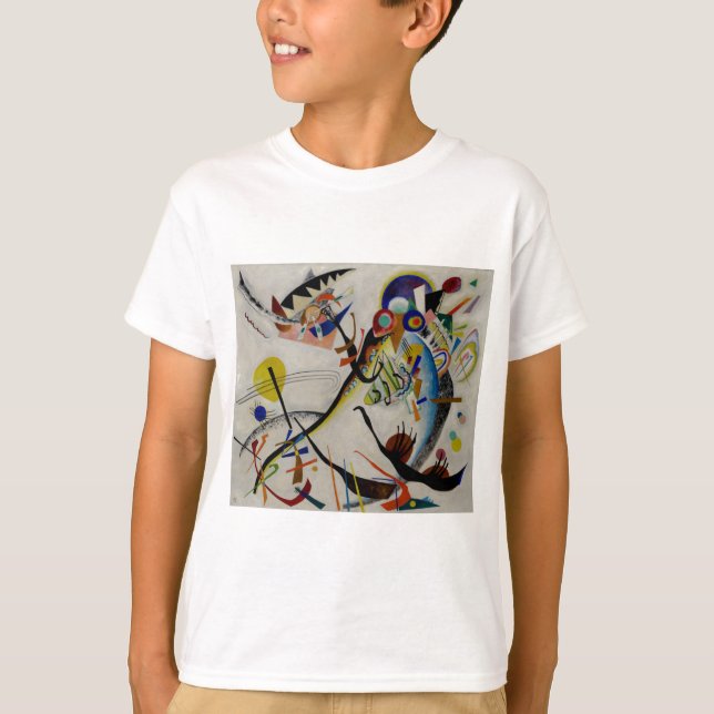 T-shirt Segment bleu Kandinsky (Devant)