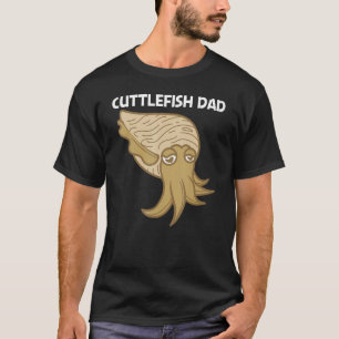 T-shirt Seiche Pour Papa Père Créature Marine Animal