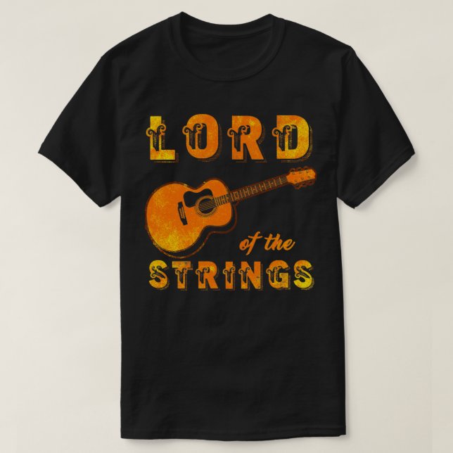 T-shirt Seigneur Des Cordes Guitariste (Design devant)