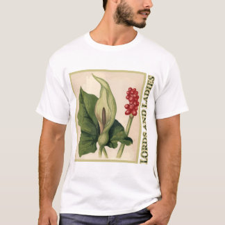 T-shirt Seigneurs et Dames Cuckoo Pint Art Botanique