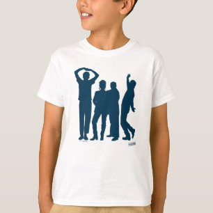 T-shirt Seinfeld   Graphique de silhouette de groupe