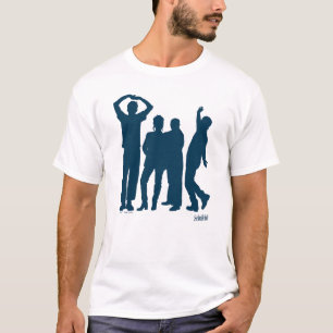 T-shirt Seinfeld   Graphique de silhouette de groupe