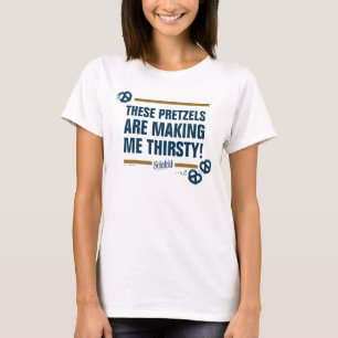 T-shirt Seinfeld Graphique de typographie "Ces Pretzels"