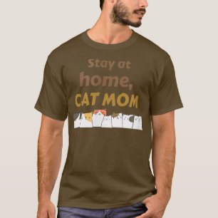 T-shirt Séjour à la maison Chat Maman, animal de compagnie
