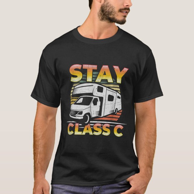 T-shirt Séjour Classe C Classy RV Camping - Funny Pun (Devant)