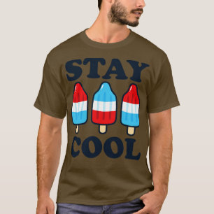 T-shirt Séjour Cool Rocket Rouge blanc et bleu Popsicle Su