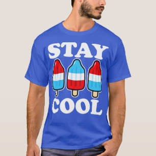 T-shirt Séjour Cool Rocket Rouge blanc et bleu Popsicle Su