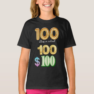 T-shirt séjour de 100 jours à l'école