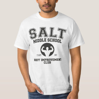 T-shirt " Sel Middle School Body Improvement Club Ringer