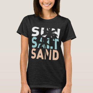 T-shirt sel soleil sable, maillot de plage, été
