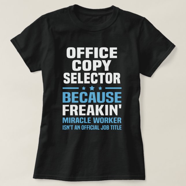 T-shirt Sélecteur de copie Office (Design devant)