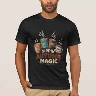 T-shirt Sélection de café et de thé Sippin' Autumn Magic