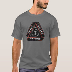 T-shirt Sélectionné, Enregistré, Scellé