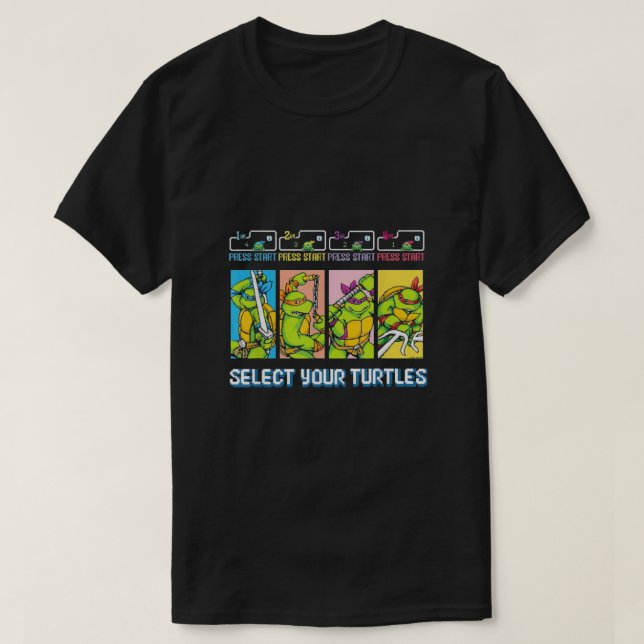 T-shirt Sélectionnez vos tortues (Design devant)