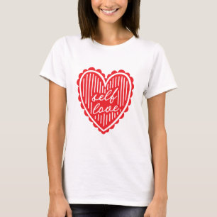 T-shirt Self Love Red Heart