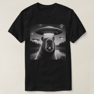 T-shirt Selfie capybara avec OVNI