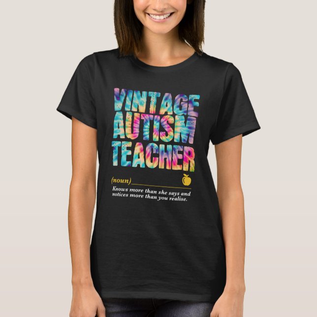 T-shirt Semaine d'appréciation de l'enseignant en autisme  (Devant)