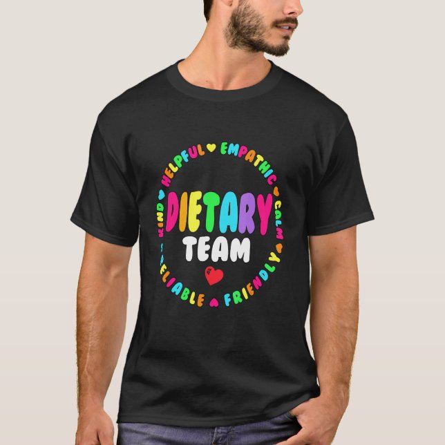 T-shirt Semaine de l'appréciation de l'équipe diététique (Devant)