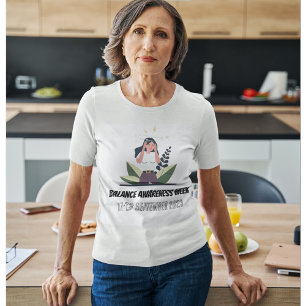 T-shirt Semaine de sensibilisation à l'équilibre 2023 vert