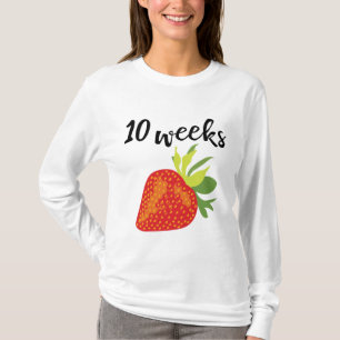 T-shirt Semaines de Personnaliser des fraises Date d'éch