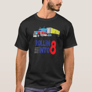 T-shirt Semi Camion 8e anniversaire Big Rig Trucker Articu