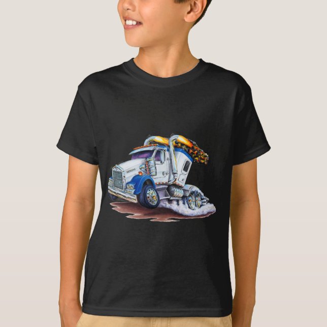 T-shirt Semi camion avec Sleepercab (Devant)