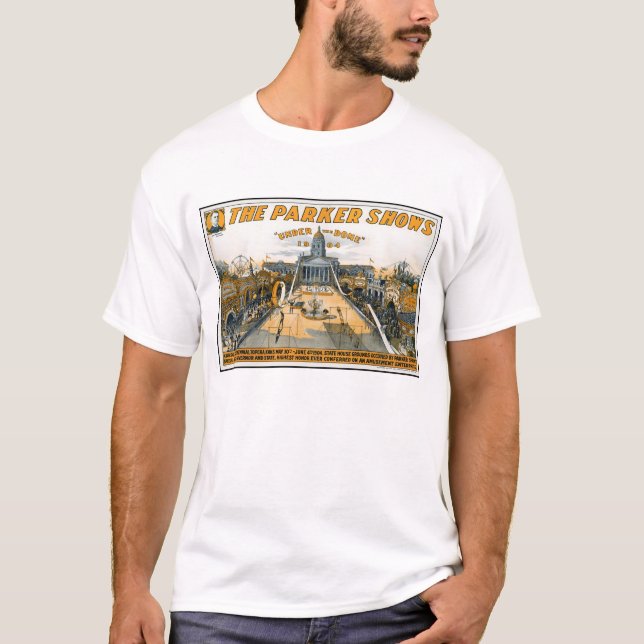 T-shirt Semi-centenaire du Kansas. State House Grounds. (Devant)