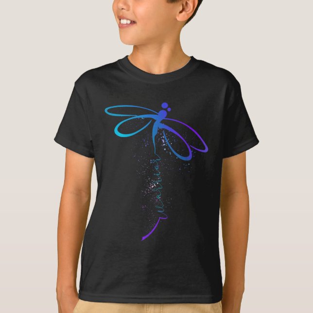 T-shirt Semicolon de guerrier de libellules Prévention du  (Devant)