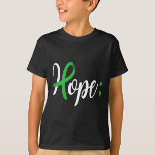 T-shirt Semicolon Mois de sensibilisation à la santé menta