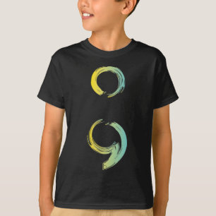 T-shirt Semicolon Suicide Awareness For A Mental Supporter