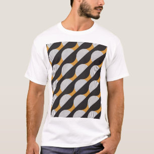 T-shirt Semicules et points, motif géométrique.