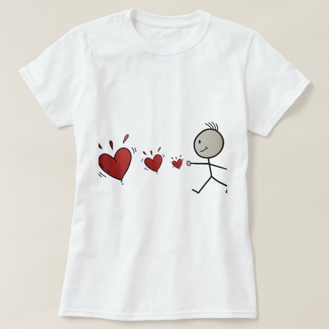 T-shirt sending love (Design devant)