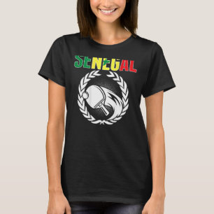 T-shirt Sénégal Ping Pong Soutien Sénégalais Tennis De Tab