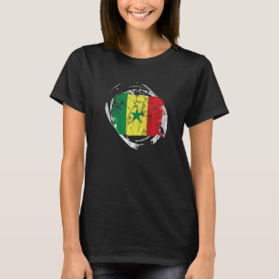 T-shirt Sénégal Sénégalais Afrique de l'Ouest Cœur Fier Am