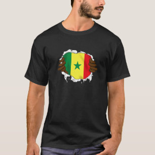 T-shirt Sénégal Sénégalais Afrique de l'Ouest Fière Amour