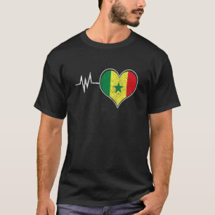 T-shirt Sénégal Sénégalais Afrique de l'Ouest Fière Amour 