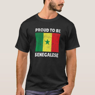 T-shirt Sénégal Sénégalais Afrique de l'Ouest Fière Amour 