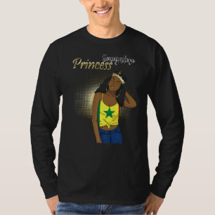 T-shirt Sénégal Sénégalais Afrique de l'Ouest Fière Prince