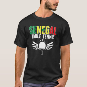T-shirt Sénégal Table Tennis Sénégalais Ping Pong Soutien