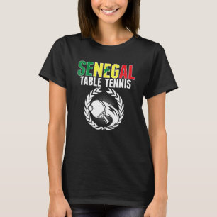 T-shirt Sénégal Table Tennis Sénégalais Ping Pong Soutien