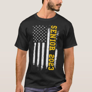 T-shirt Senior 2023 American Flag USA Graduation Class of