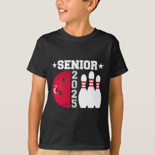 T-shirt Senior 2025 Bowling Player Cl Of 2025 Graduation S