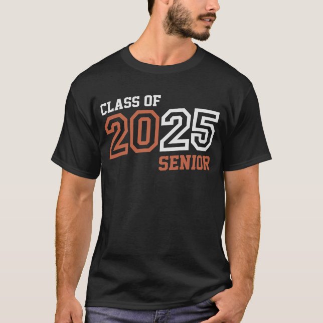 T-shirt Senior 2025 Classe de 2025 Graduation 25 (Devant)