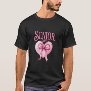 T-shirt Senior 2025 coquette arc rose retour à l'école mig