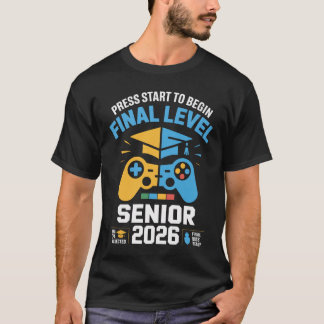 T-shirt Senior 2026 Gamer Graduation