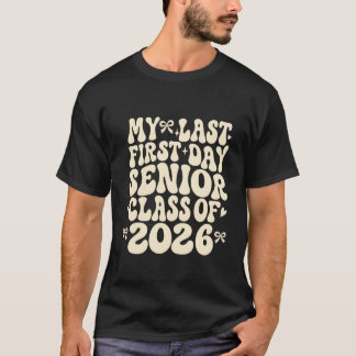 T-shirt Senior 2026 Retour à l'école Vintage dire