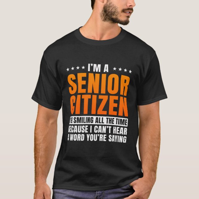 T-shirt Senior Citizen Retiree Pensioner Old People Elderl (Devant)