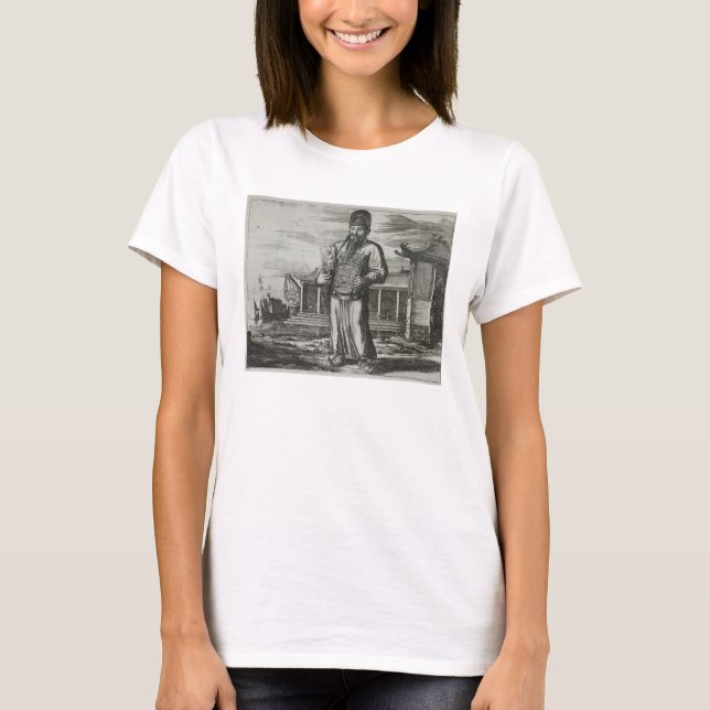 T-shirt Senior Civil Servant Collecter Taxes, illustratio (Devant)